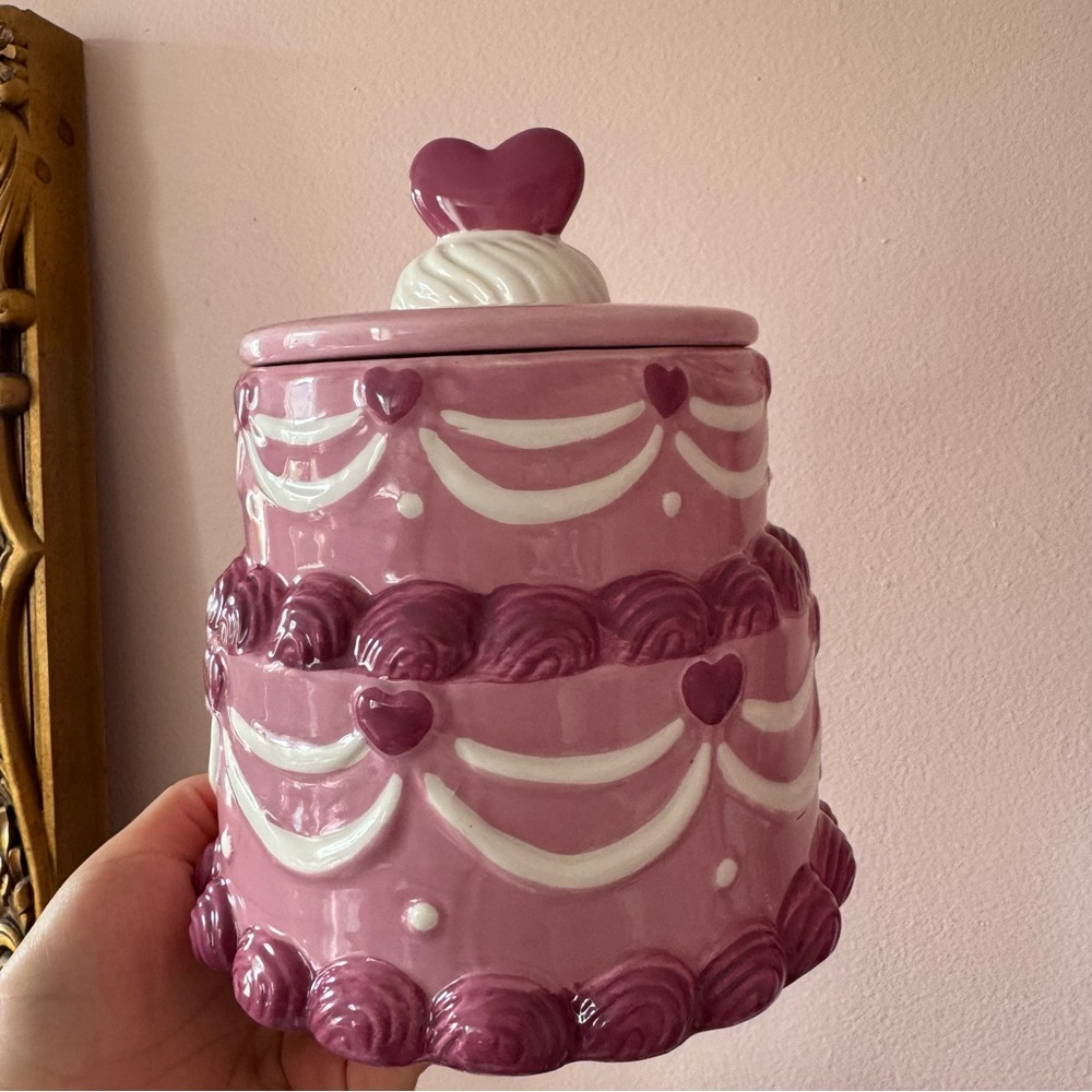 Tiered vintage cake cookie jar - Picture 2 of 7